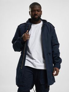 Elegante giacca da uomo Brandit in cotone, blu navy