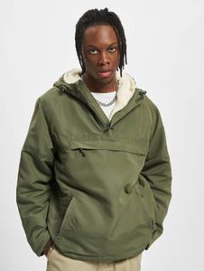 Functional Brandit men's jacket with zippers and pockets, khaki