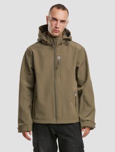 Veste fonctionnelle Brandit pour homme, extensible, zippée, à capuche, kaki