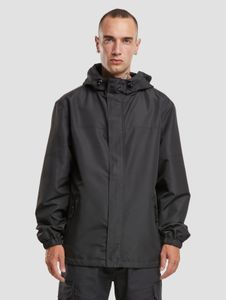 Giacca da uomo moderna Brandit con zip e cappuccio, nera