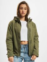 Coupe-vent léger pour femme Brandit avec capuche et fermeture Velcro – Kaki