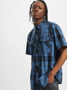 Casual Brandit men's polo shirt with pockets, cotton, blue