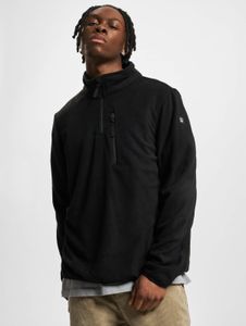 schlichte Brandit Herren Jacke Reißverschluss Fleece Schwarz
