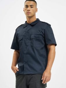 Comfortable Brandit men's polo shirt with pockets, navy
