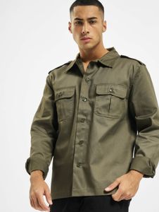 Polo Brandit confortable pour homme, avec poches, kaki