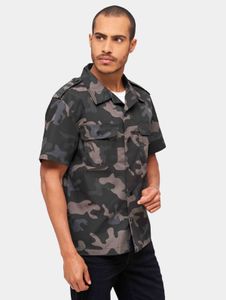 Casual Brandit men's polo shirt with pockets, camouflage