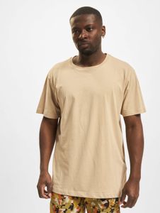 Casual Brandit men's T-shirt with cotton, beige