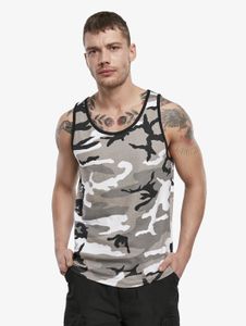 Camiseta moderna Brandit para hombre con estampado de camuflaje de algodón.