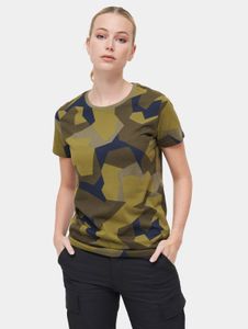 sporty Brandit women's T-shirt with drawstring, 160 g/m² cotton, camouflage
