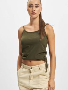 modern Brandit women's stretch T-shirt with cotton khaki