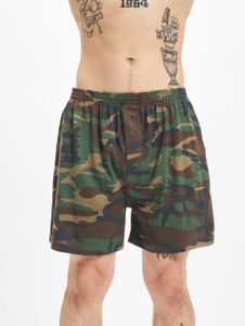 Pantalones cortos cómodos para hombre de la marca Brandit, con estampado de camuflaje de algodón.