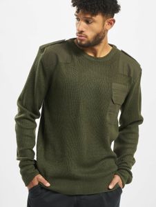 Sweat-shirt homme Brandit moderne avec fermeture Velcro, kaki