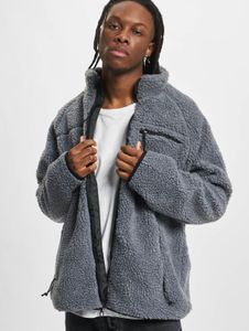 Chaqueta informal Brandit para hombre con cremalleras y bolsillos, color gris.