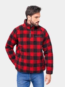 modern Brandit men's sweatshirt red/black