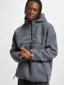 Sweat à capuche zippé Soft Brandit pour homme, en polaire grise