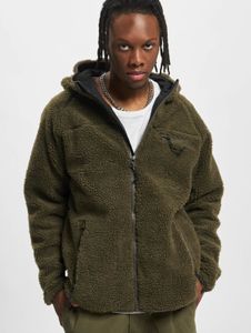 funktionale Brandit Herren Jacke Reißverschluss Taschen Khaki