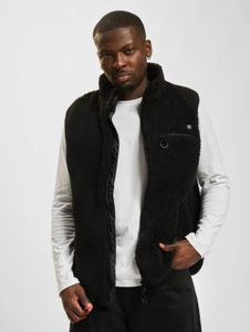 Veste homme Brandit décontractée, noire, avec fermetures éclair et poches.