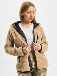 Elegante giacca da donna Brandit con coulisse e tasche, beige