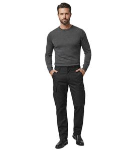 Modern Brandit unisex jeans with zipper pockets, black
