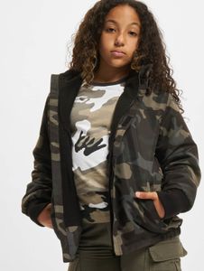 lässige Brandit Herren Jacke Reißverschluss Klettverschluss Camouflage