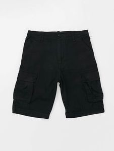 Brandit unisex summer shorts with drawstring and zipper, black