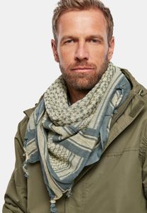 Modern Brandit unisex scarf with cotton, petrol blue/khaki