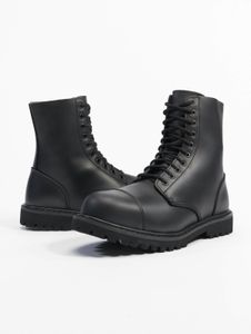 Casual Brandit men's boots with zipper, stretch, black