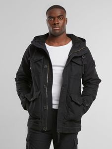 Veste homme Forvert élégante avec fermeture éclair et capuche, en coton noir