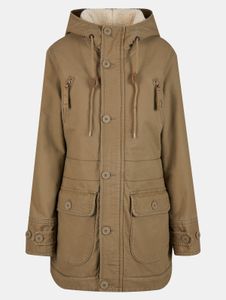 moderne Brandit Damen Jacke Reißverschluss Kapuze mit Baumwolle Khaki