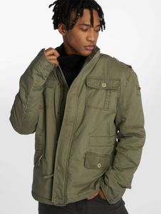 funktionale Brandit Herren Jacke Reißverschluss Taschen mit Baumwolle Khaki