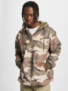 Modern Brandit men's jacket with drawstring, zipper, camouflage