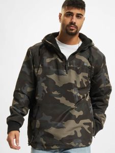 lässige Brandit Herren Jacke Kordelzug Reißverschluss Camouflage
