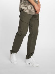 Jean Brandit pour homme, confortable, coupe slim stretch en coton, kaki