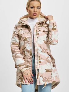 Giacca casual da donna Brandit con coulisse, cerniera, mimetica