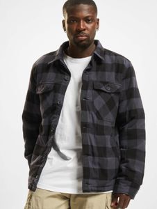 Veste homme Brandit moderne avec poches, en coton, noire