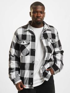 Chaqueta funcional Brandit para hombre, de algodón, blanca/negra.