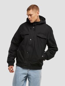 schlichte Brandit Herren Jacke Reißverschluss mit Baumwolle Schwarz
