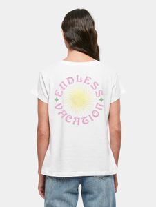 lässiges Days Beyond Damen T-Shirt 140 g/m² mit Baumwolle Weiß