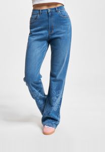 Elegantes jeans elásticos Freddy para mujer con algodón, color azul.