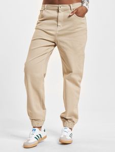 Pantalones vaqueros elásticos de algodón para mujer Casual Freddy, color beige.