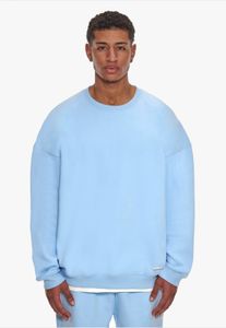 bequemes Dropsize Herren Sweatshirt mit Baumwolle Hell-Blau