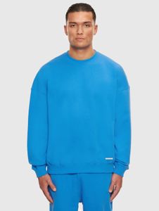 Sudadera suave para hombre Bazix Republiq de algodón, color azul.