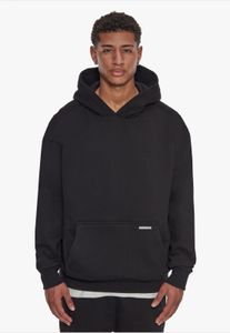 moderner Dropsize Herren Hoodie mit Baumwolle Schwarz