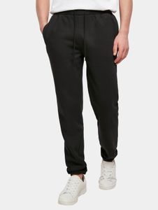 moderne Build Your Brand Herren Jeans Kordelzug Taschen 300 g/m² mit Baumwolle Schwarz