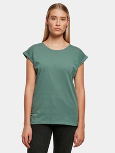 bequemes Build Your Brand Damen T-Shirt 140 g/m² mit Baumwolle Grün