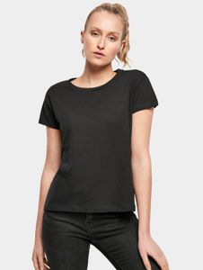 lässiges Build Your Brand Damen T-Shirt 140 g/m² mit Baumwolle Schwarz