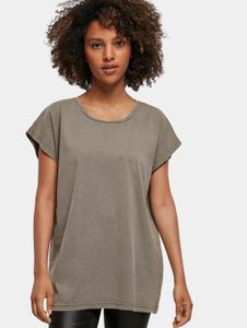 lässiges Build Your Brand Damen T-Shirt 160 g/m² mit Baumwolle Khaki
