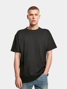 Camiseta deportiva para hombre Build Your Brand, corte oversize, 240 g/m², algodón, color negro.