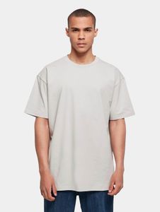 Camiseta cómoda para hombre "Build Your Brand", corte oversize, 240 g/m², algodón, gris.
