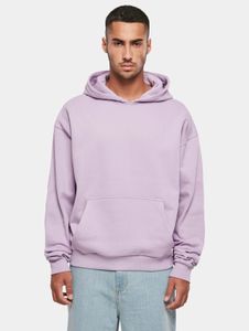 Sweat à capuche confortable pour homme « Build Your Brand », grande capuche, coton 460 g/m², violet